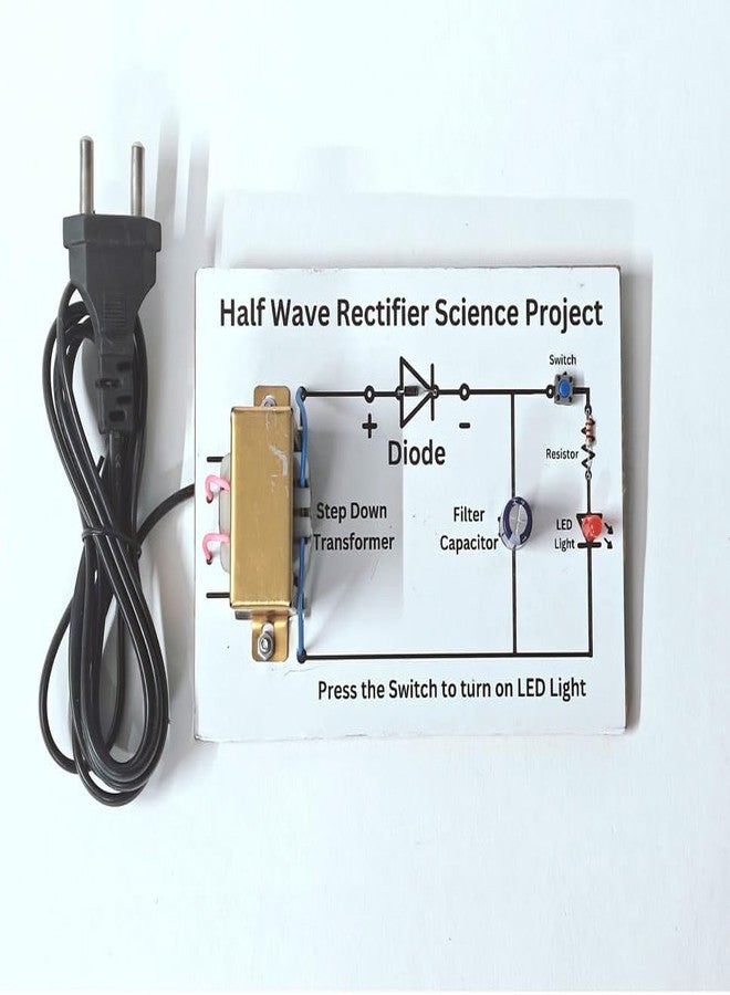 ESPtronics مجموعة تجارب نموذجية عملية لمشروع علمي استقصائي لمقوم نصف الموجة من ESPTRONICS للصف الثاني عشر مع مكثف ترشيح وثنائي. - Image 5